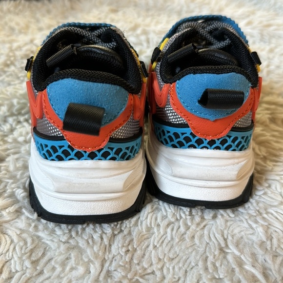 Javi Swiftly Shoes Sneakers Blu/Red/YLW Kids TD US Size 7C - Picture 10 of 15